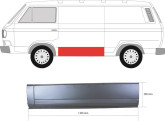 Ремчастина кузова ліва Volkswagen Transporter T3 1980-1991