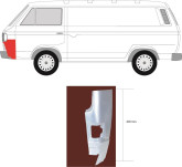 Ремчастина переднього правого крила Volkswagen Transporter T3 1980-1991