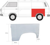 Ремчастина заднього лівого крила Volkswagen Transporter T3 1980-1991