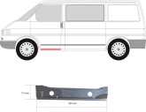 Порог під передню ліву дверку внутрішній Volkswagen Transporter T4 1990-1996