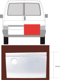 Ремчастина задньої правої дверки Volkswagen Transporter T4 1990-2002