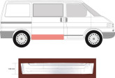 Порог правий середній Volkswagen Transporter T4 1990-2002