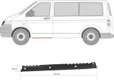 Порог лівий внутрішній Volkswagen Transporter T5/T6 2003-2022
