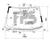 Скло лобове (вітрове) з підігрівом Hyundai Tucson, IX35 2010-2015