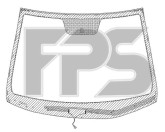 Скло лобове (вітрове) з підігрівом Hyundai Accent Kia Rio 2011-2018
