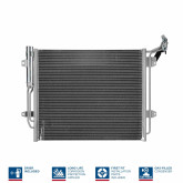 Радіатор кондиціонера Seat Alhambra Volkswagen Sharan 2010-2023, 7N0820411A, 7N0820411B, 7N0820411C