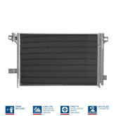Радіатор кондиціонера Volkswagen Transporter T6 2016-2022, 7E0820411F, 7E0820411G