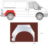 Арка задня права Ford Transit 2000-2006