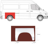 Ремчастина заднього лівого / правого крила Mercedes Sprinter Volkswagen LT 1995-2006