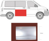 Ремчастина правої здвижної дверки VW Transporter T5 2003-2015