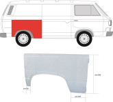 Ремчастина заднього правого крила Volkswagen Transporter T3 1980-1991